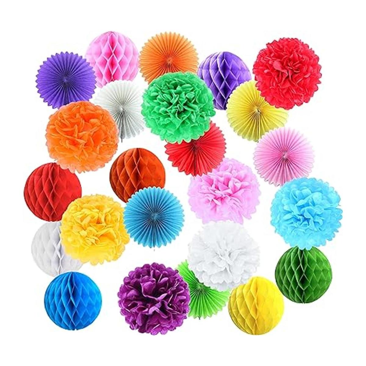Juego de 24 colores para decoración de fiestas bolas de