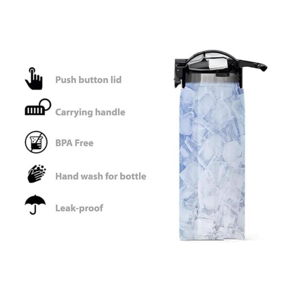 Zak Designs Botella de agua de acero inoxidable de 27