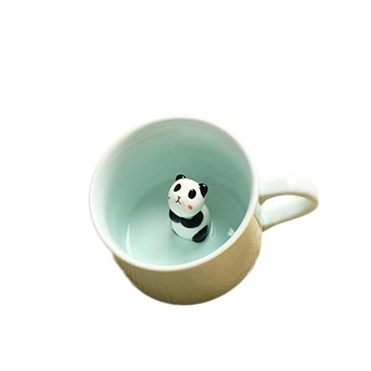 Taza de café ZaH 10 onzas diseño con animal 3D en el