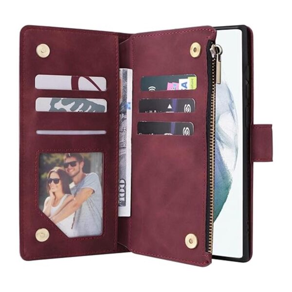 ZZXX Funda para Samsung Galaxy S22 Ultra con ranura para_5