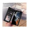 ZZXX Funda tipo cartera para Samsung Galaxy A03S con_4
