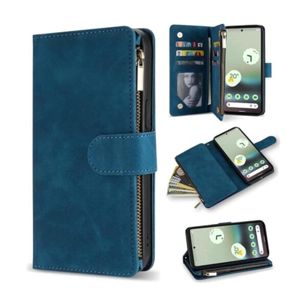 ZZXX Google Pixel 6A Funda tipo cartera con ranura para_1
