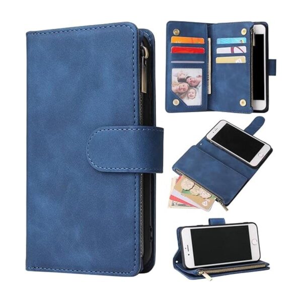 ZZXX Funda tipo cartera para iPhone SE 2022 2020iPhone_1