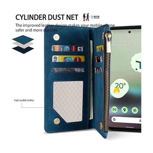 ZZXX Google Pixel 6A Funda tipo cartera con ranura para_2