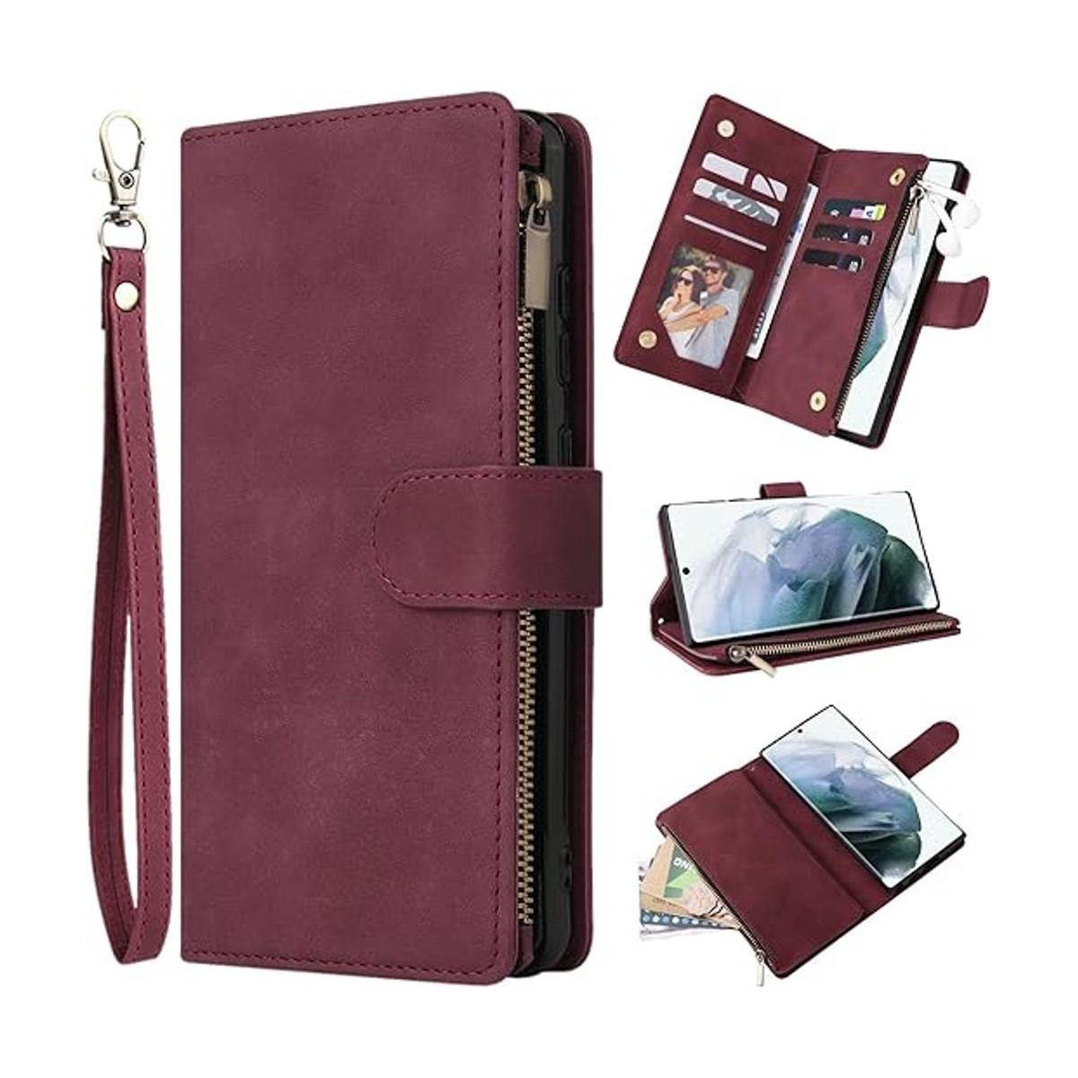 ZZXX Funda para Samsung Galaxy S22 Ultra con ranura para