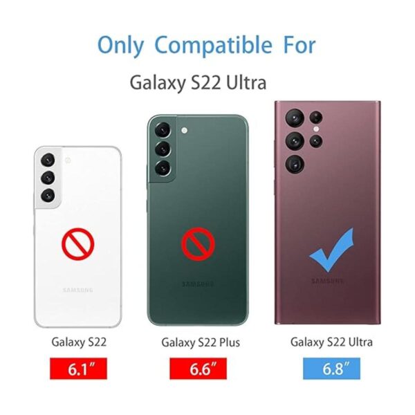 ZZXX Funda para Samsung Galaxy S22 Ultra con ranura para_2