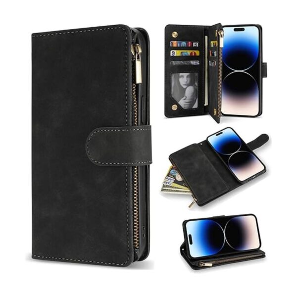 ZZXX Funda para iPhone 14 Pro Max con bloqueo RFID_1