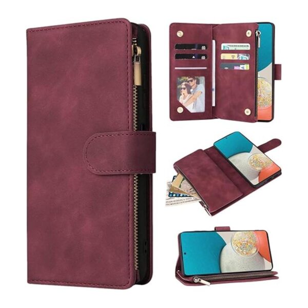 ZZXX Funda tipo cartera para Samsung Galaxy A53 5G con_1