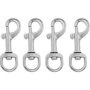 ZZLZX 4 ganchos giratorios de acero inoxidable para mástil_1