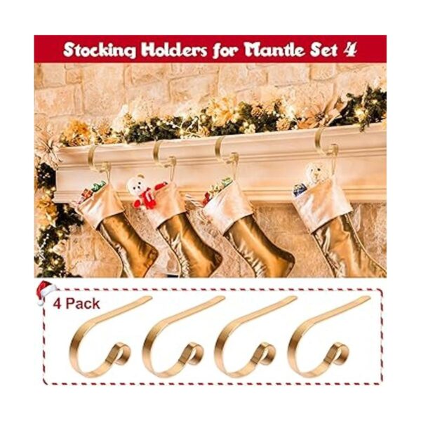 Soporte para calcetines de Navidad paquete de 4 soportes