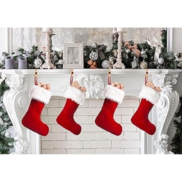 Soporte para calcetines de Navidad paquete de 4 soportes