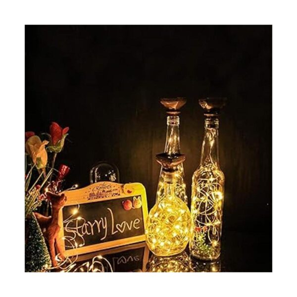 ZYLiWoo Luces solares para botellas de vino con amor