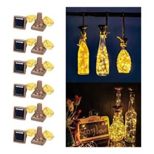 ZYLiWoo Luces solares para botellas de vino con amor