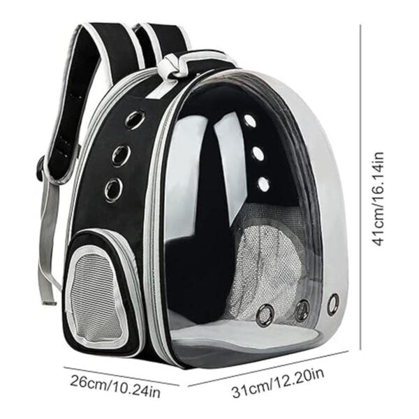 Mochila transparente para mascotas para perros pequeños