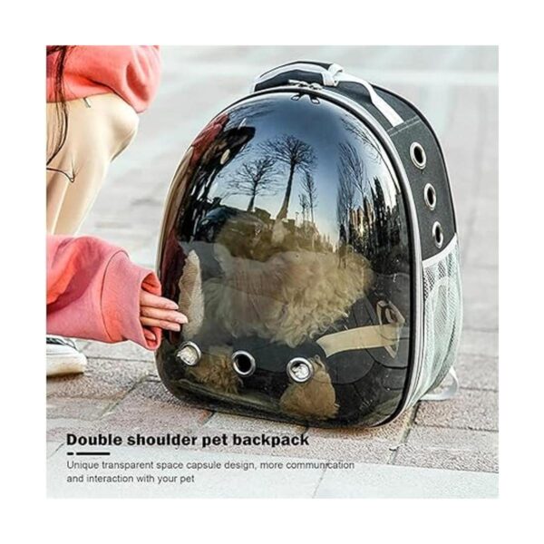 Mochila transparente para mascotas para perros pequeños