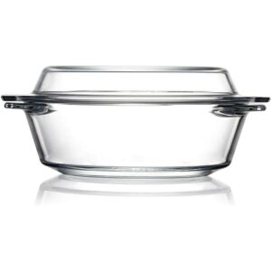 Cazuela de vidrio pequeña con tapa de vidrio cuencos_1