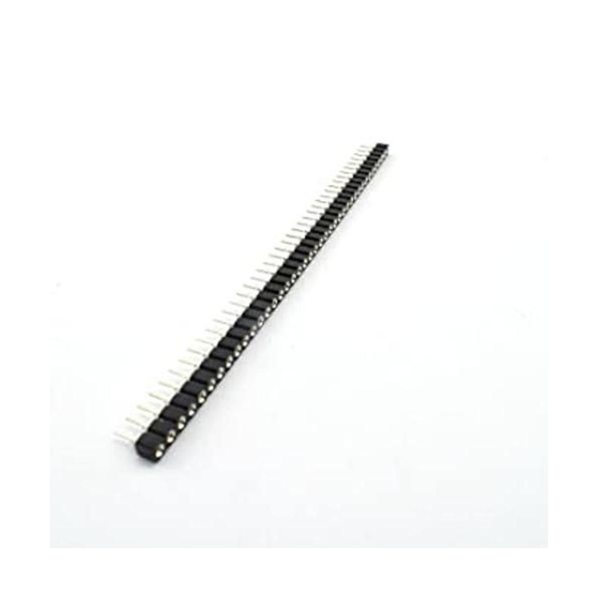 ZYAMY 10 piezas de 0.100 in 40 pines hembra redonda 1 x 40
