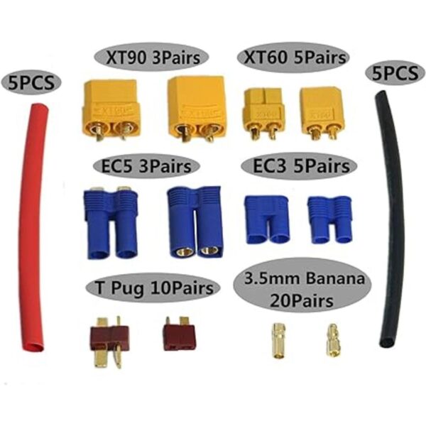 ZYCST XT60 XT90 EC3 EC5 Deans TPlug 0.138 in