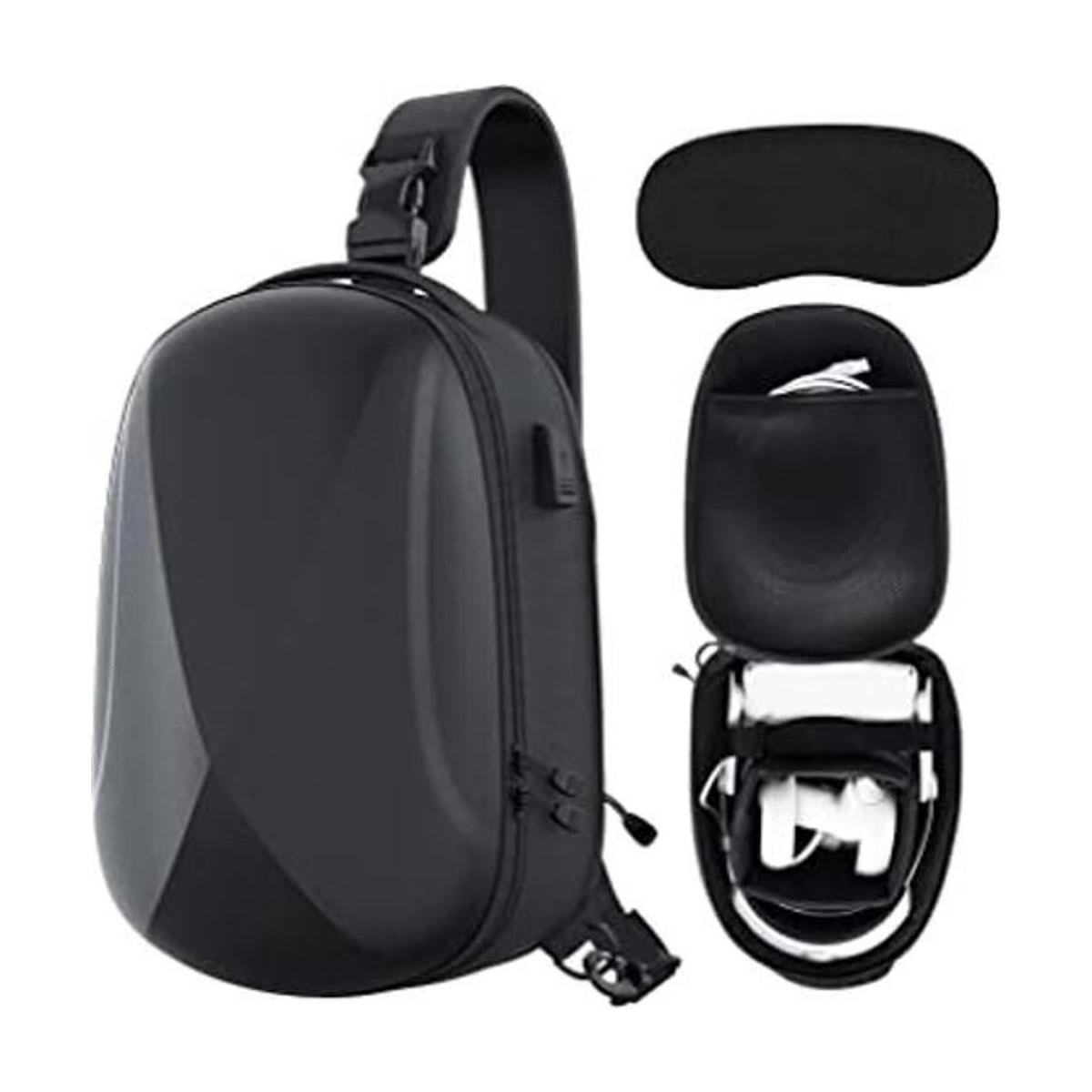 ZYBER Hard Carrying Case for Meta Quest 2 Black Backpack