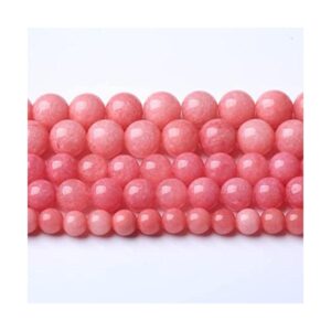 45 cuentas redondas de jade rosa natural de 0.315 in_1