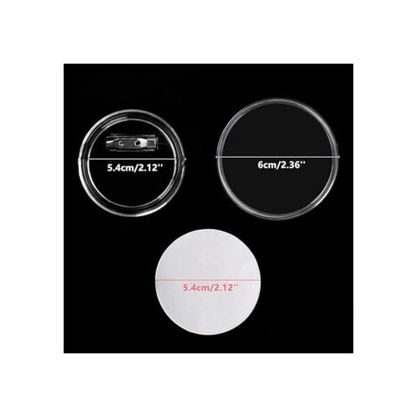 Zwin 30 piezas de 2.36 pulgadas Pin Pin insignia acrílico