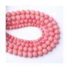 45 cuentas redondas de jade rosa natural de 0.315 in_3
