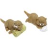 ZYAMY 8 piezas de estatua de nutria en miniatura_3