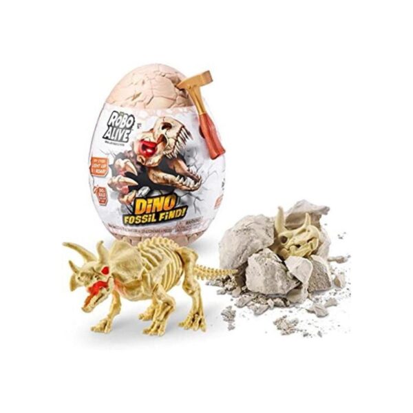 Robo Alive Dino Fossil Find Triceratops by ZURU Excavate_1