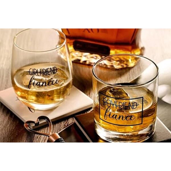 ZUUO Juego de regalo de copa de whisky de vino de 11