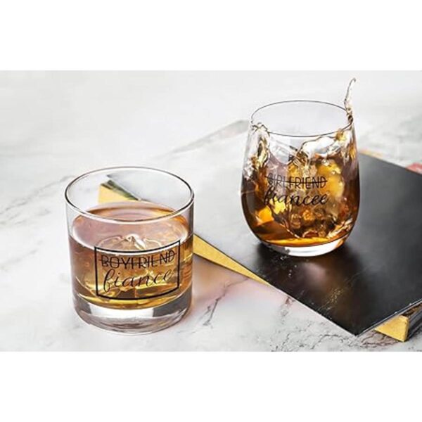 ZUUO Juego de regalo de copa de whisky de vino de 11