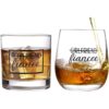 ZUUO Juego de regalo de copa de whisky de vino de 11