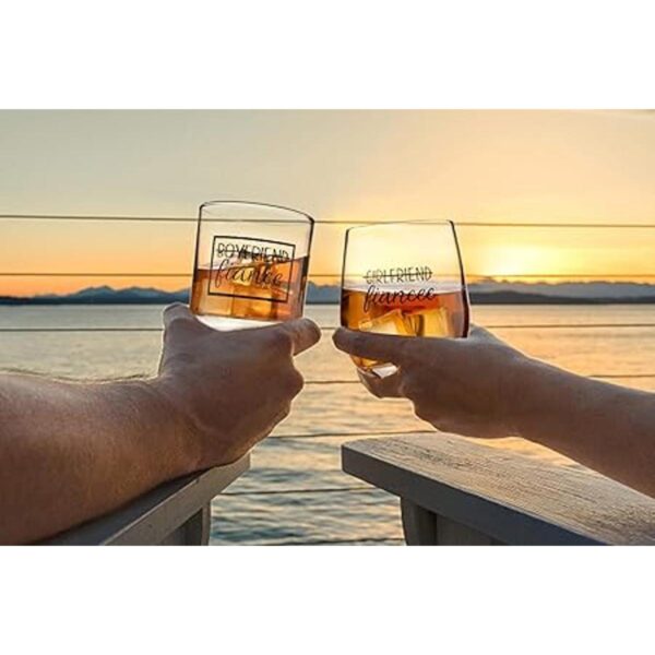 ZUUO Juego de regalo de copa de whisky de vino de 11