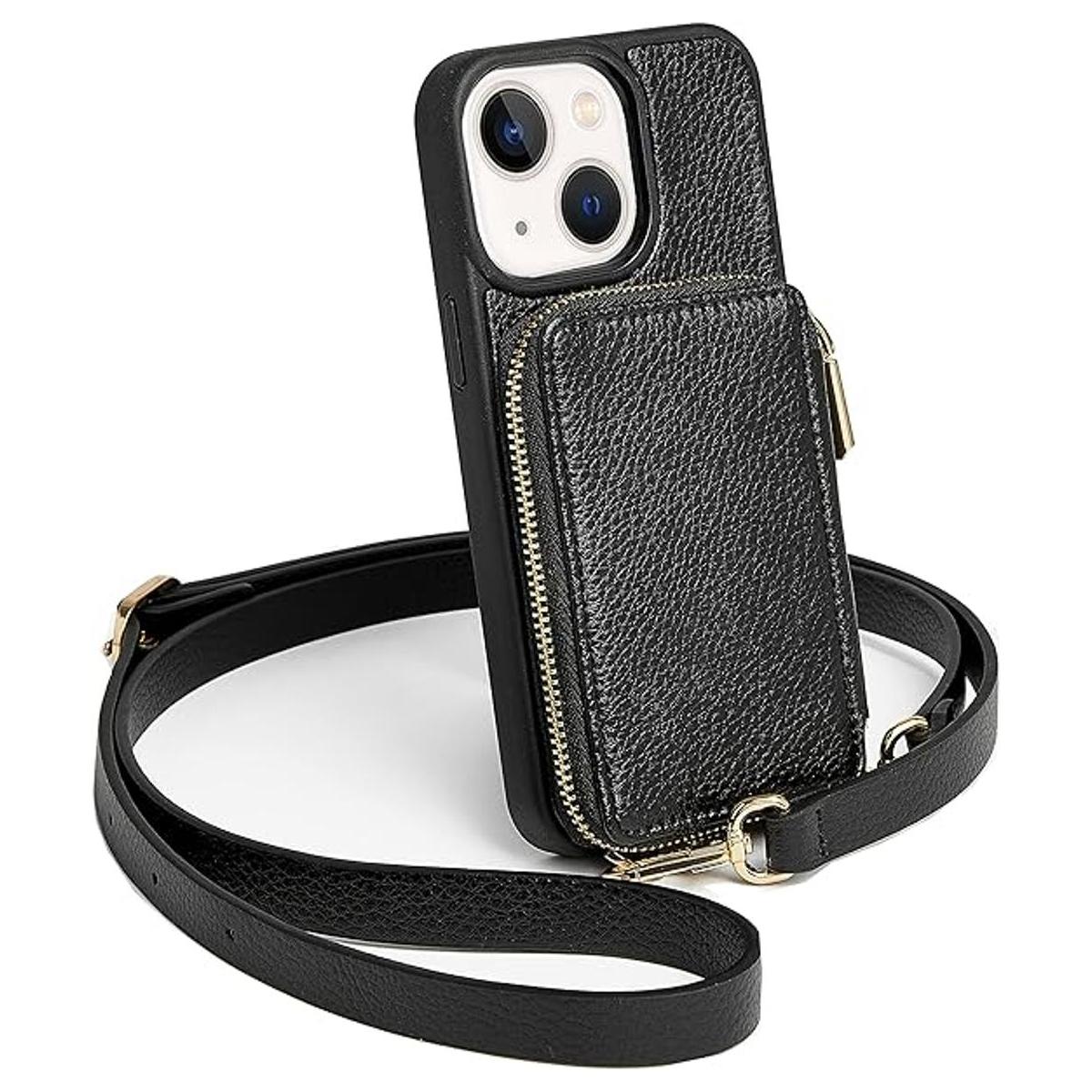 ZVE Funda tipo cartera para iPhone 14 funda con