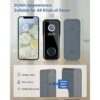 ZUMIMALL Cámara de timbre FHD 2K inalámbrico cámara de_2