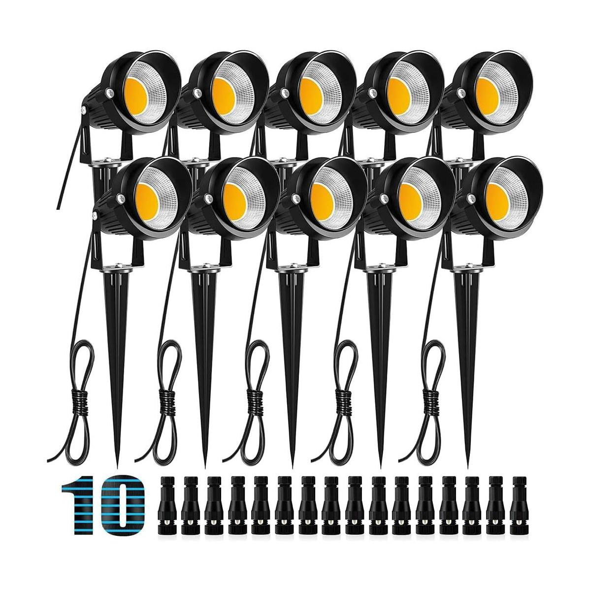 ZUCKEO Luces de paisaje LED de bajo voltaje de 10 W con