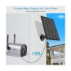 ZUMIMALL Panel solar compatible con cámara de exterior