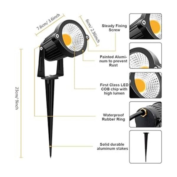 ZUCKEO luces LED para paisaje de 5 Watts 12 voltios 24
