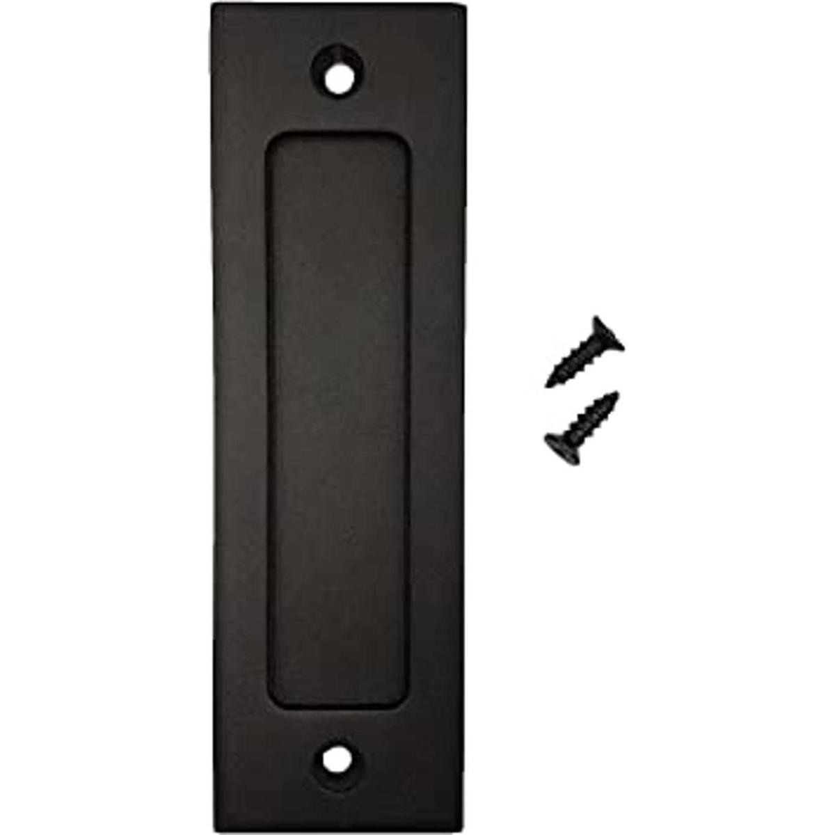 ZUIWAN Tirador para puerta de granero color negro mate