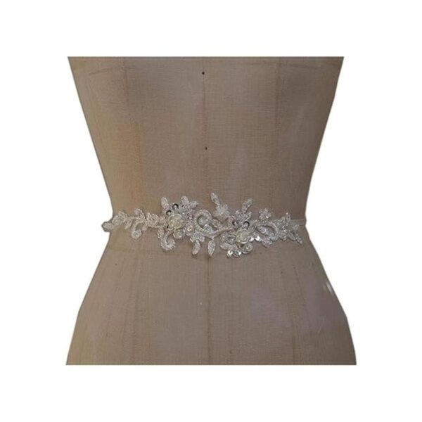 Bling Paillette Apliques de encaje de diamantes de