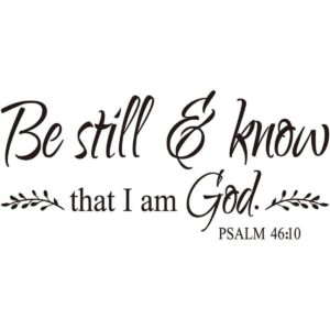 Be Still and Know That I am God Salm 4610 Vinilo_1