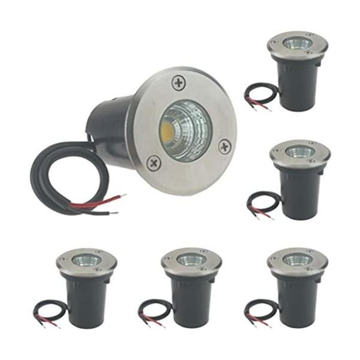 ZSGoes Lote de 6 luces LED de 3 W de color blanco cálido