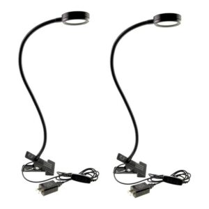 ZSGoes Paquete de 2 lámparas LED de escritorio de cuello_1