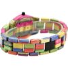 Bewell Reloj de pulsera de cuarzo analógico de madera de_4