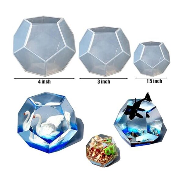 ZQYSING 3 moldes de resina de esfera de silicona_3