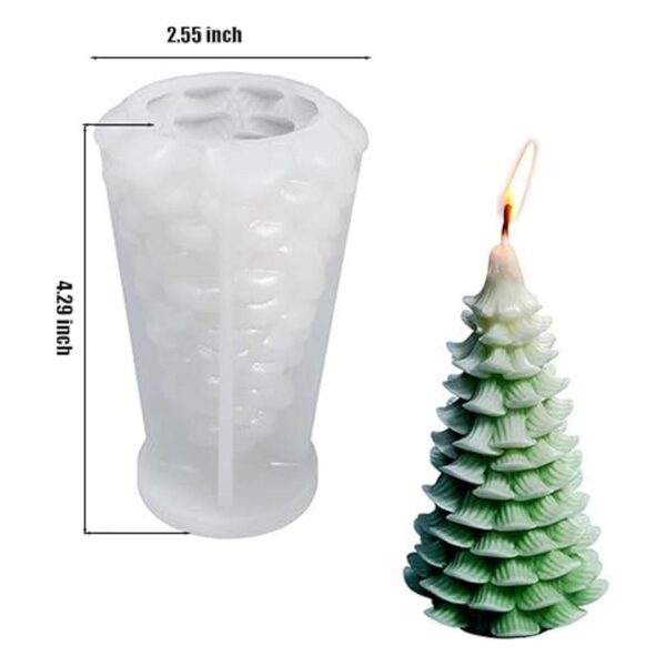 ZQYSING Molde para velas de árbol de Navidad molde de