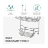 Estante para la ducha Zenith Products E7803STBB para_5