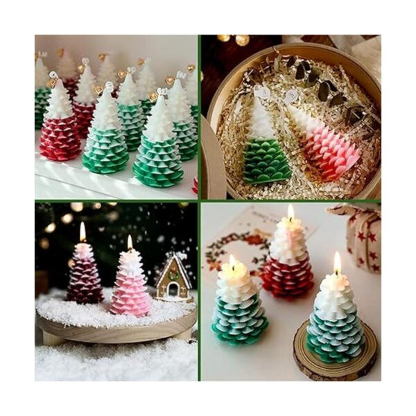 ZQYSING Molde para velas de árbol de Navidad molde de