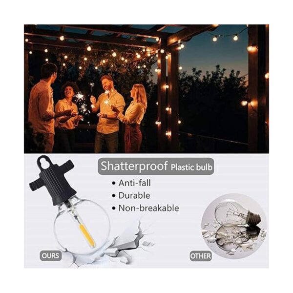 ZOTOYI LED Outdoor String Lights 50Ft G40 Waterproof IP65_2