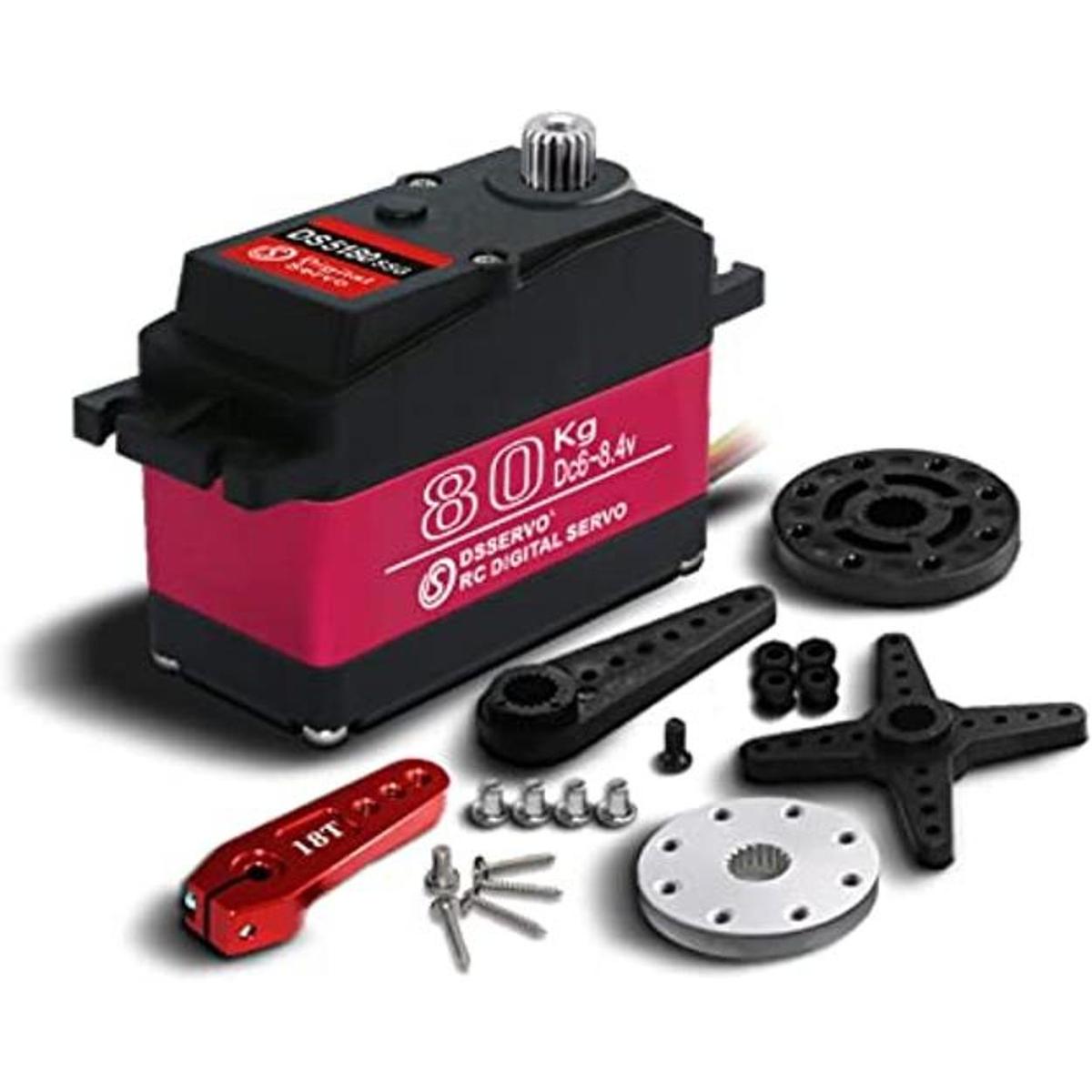 ZOSKAY Servo digital de 176.4 lbs 8.4 V de engranaje de