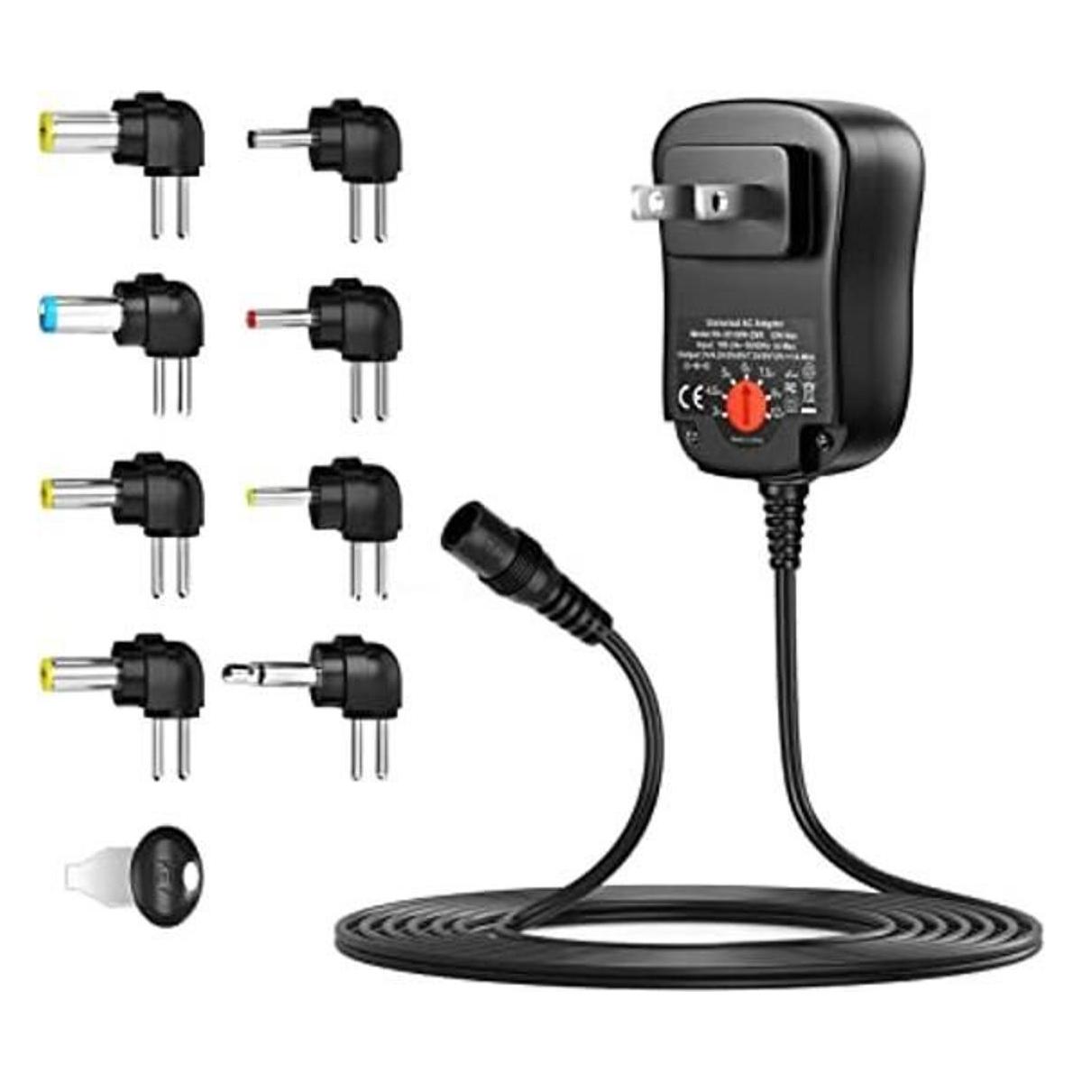 POWSEED Adaptador de CA universal de 12 W fuente de
